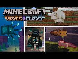 In the game world will be generated a new mobs, such as cluckshroom, horned sheep, moobloom and purple cat. All Confirmed Mobs In The Minecraft 1 17 Caves Cliffs Update Mob Information Youtube In 2021 Minecraft 1 Minecraft Cave