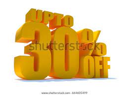 3d Word Upto 30 Percent Off Stock Illustration 664605499 gambar png