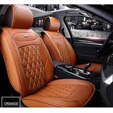 Brown Pu Leather Car Seat Cover
