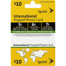 More about calling cards affiliate program » Sprint Prepaid Phone Card International 10 Gift Cards Dave S Supermarket