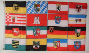 The flag was first sighted in 1848 in the german confederation; Flagge Fahne Deutschland 16 Bundeslander Flaggen 150x90cm Deutschland Flaggen 150x90cm Flaggen Buddel Bini Inh Eda Binikowski E K