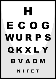 reading chart for ophthalmologist