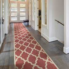 trellis red hallway carpet runners