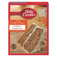I want to make a cake that tastes just like betty crocker's cake mix, without having to use the mix. Betty Crocker Supermoist Carrot Cake Mix Walmart Canada