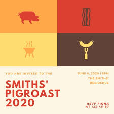 Customize 48 Pig Roast Invitations Templates Online Canva