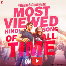 Bollywood songs have changed over time. Ranveer Singh On Twitter The Most Viewed Hindi Song Of All Time On Youtube Amazing Nashesimostviewedhindisong