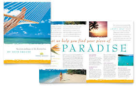 travel agency brochure template design