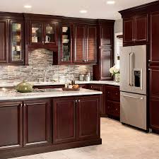 The wall's role as the backdrop gives the cabinets a cleaner and brighter look. 13 Cherry Wood Kitchen Cabinets Ideas Cherry Wood Kitchens Cherry Wood Kitchen Cabinets Wood Kitchen Cabinets