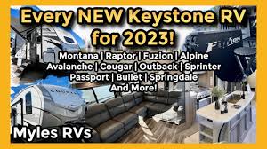every new 2023 keystone rv floor plan