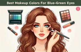 8 best makeup colors for blue green eyes