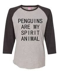 Penguins Are My Spirit Animal Ladies La T Shirt By