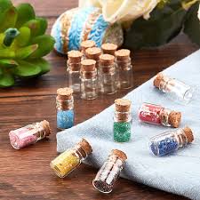 Pcs 1ml Mini Glass Bottle Jars