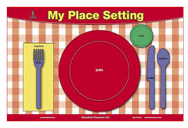 Table Setting Manners Placemat