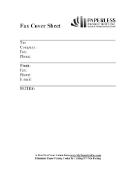    Fax Cover Sheet Templates   Word Excel PDF Templates