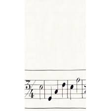 Musical Score Napkins 3 Sizes