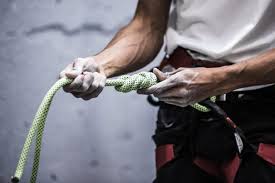 climbing rope hands free