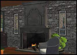 Converted Ts3 Luna Sims Provenzal Fireplace