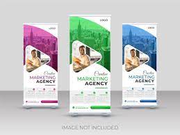 pull up banner design template