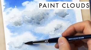 To Paint Fluffy Clouds In Watercolor