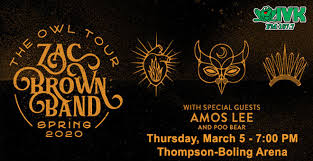 March 5 Zac Brown Band At Thompson Boling Arena Wivk Fm