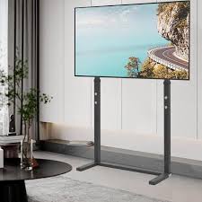unho heavy duty metal floor tv stand