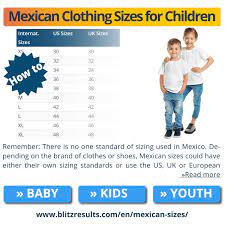 mexican clothing sizes us to mexico