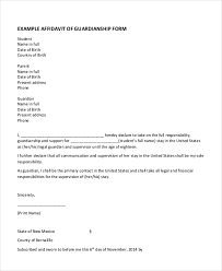 free 13 sle guardianship forms in