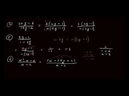 Simplifying Algebraic Fractions Using