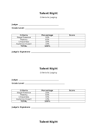 criteria for talent in a