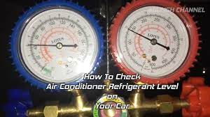 ac refrigerant level on car
