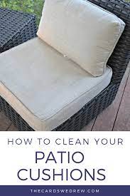mold out of patio furniture cushions