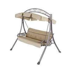 Buy products such as costway 3 seats patio canopy swing glider hammock cushioned steel frame backyard coffee at walmart and save. Outdoor Swing Cushions With Backs You Ll Love In 2021 Visualhunt