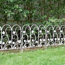 5x Decorative Garden Fence Outdoor