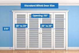 bifold door sizes standard closet
