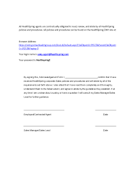 policy sign off sheet template fill