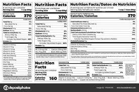 Supplement Label Design Template Nutrition Facts Label
