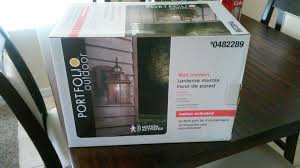 portfolio outdoor wall lantern for