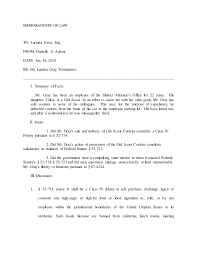 Memo Of Law Example