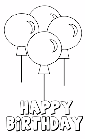 Now the balloon is not often seen, except at the exhibition of aircraft. Happy Birthday Balloon Coloring Pages Drawing Free Image Download