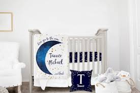 Mini Crib Bedding Set Moon And Stars