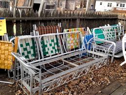 vine aluminum folding lawn chairs