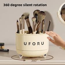 rotating makeup brush bucket cup holder