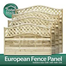 European Omega Lattice Fence Panels