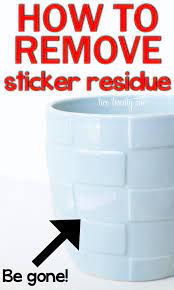 how to remove sticker residue