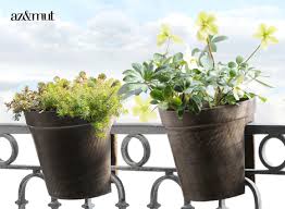 side split flower pots perfect for rail
