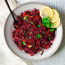beet and carrot slaw share the e