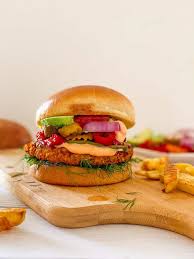 vegan sweet potato burgers oil free