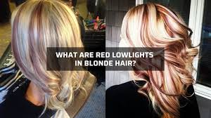 red lowlights in blonde hair 8 steps