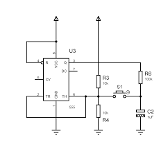 Assuming your circuit works, switch bounce will totally mess things up, because it will cause tps_en to toggle multiple times with every press of the switch. Replacing Push Button By Transistor In 555 Circuit Electrical Engineering Stack Exchange