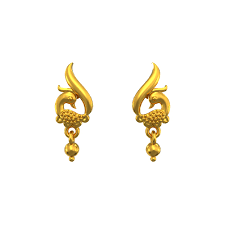 spe gold pea light weight gold earring